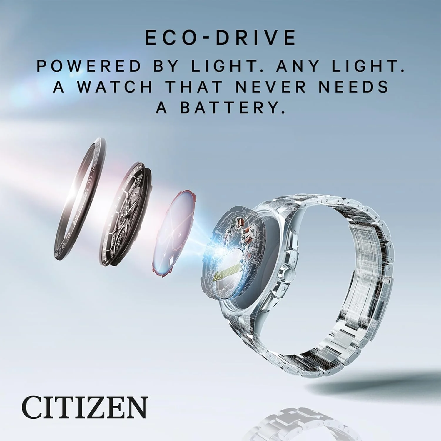 ساعت مچی مردانه سیتیزن مدل GENTS ECO-DRIVE BRACELET AW1726-55L