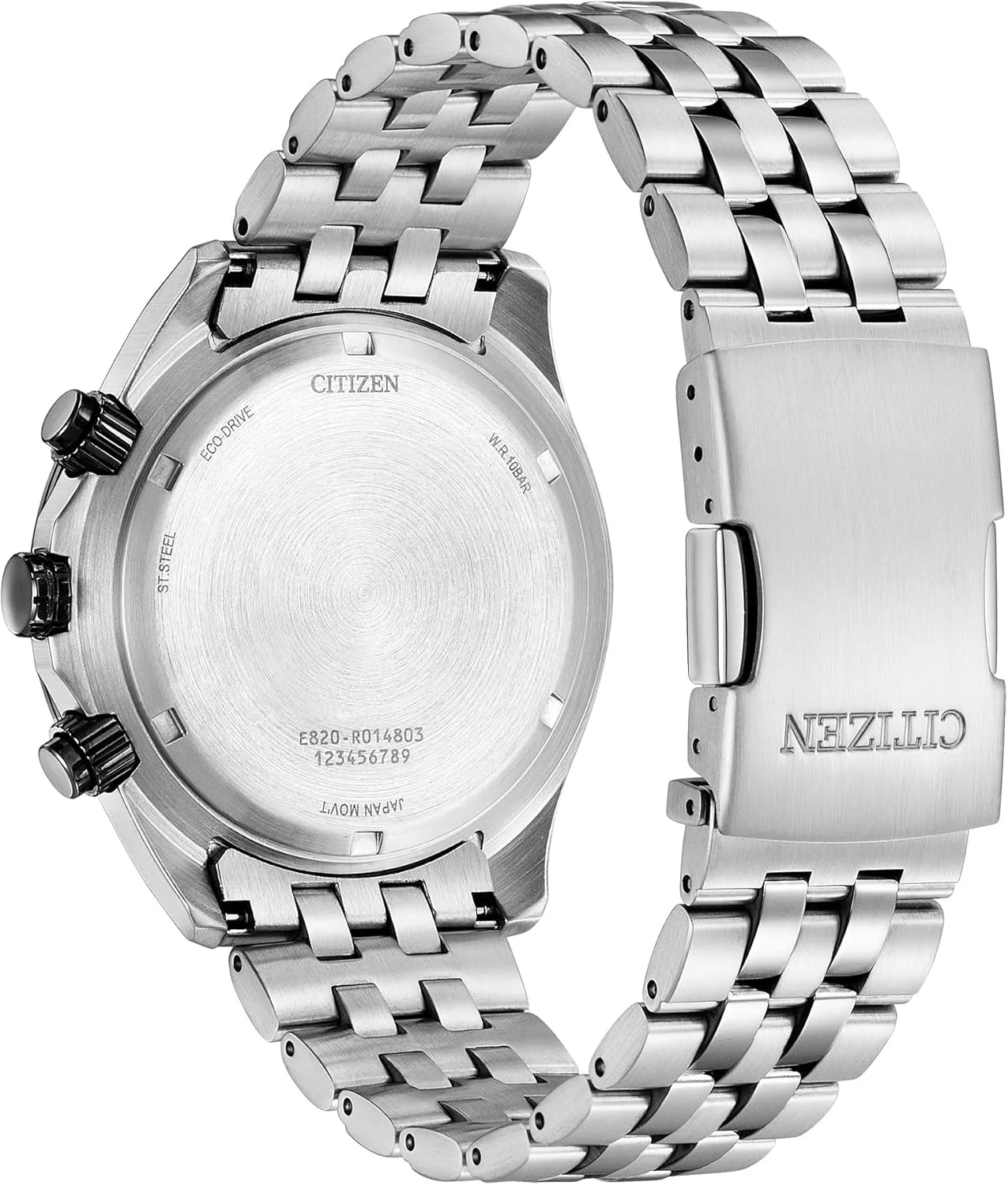 ساعت مچی مردانه سیتیزن اکو-درایو کلاسیک کرونوگراف استیل ضد زنگ با تقویم دائمی و تاچیمتر ساعت مچی مردانه سیتیزن اکو-درایو کلاسیک کرونوگراف استیل ضد زنگ با تقویم دائمی و تاچیمتر