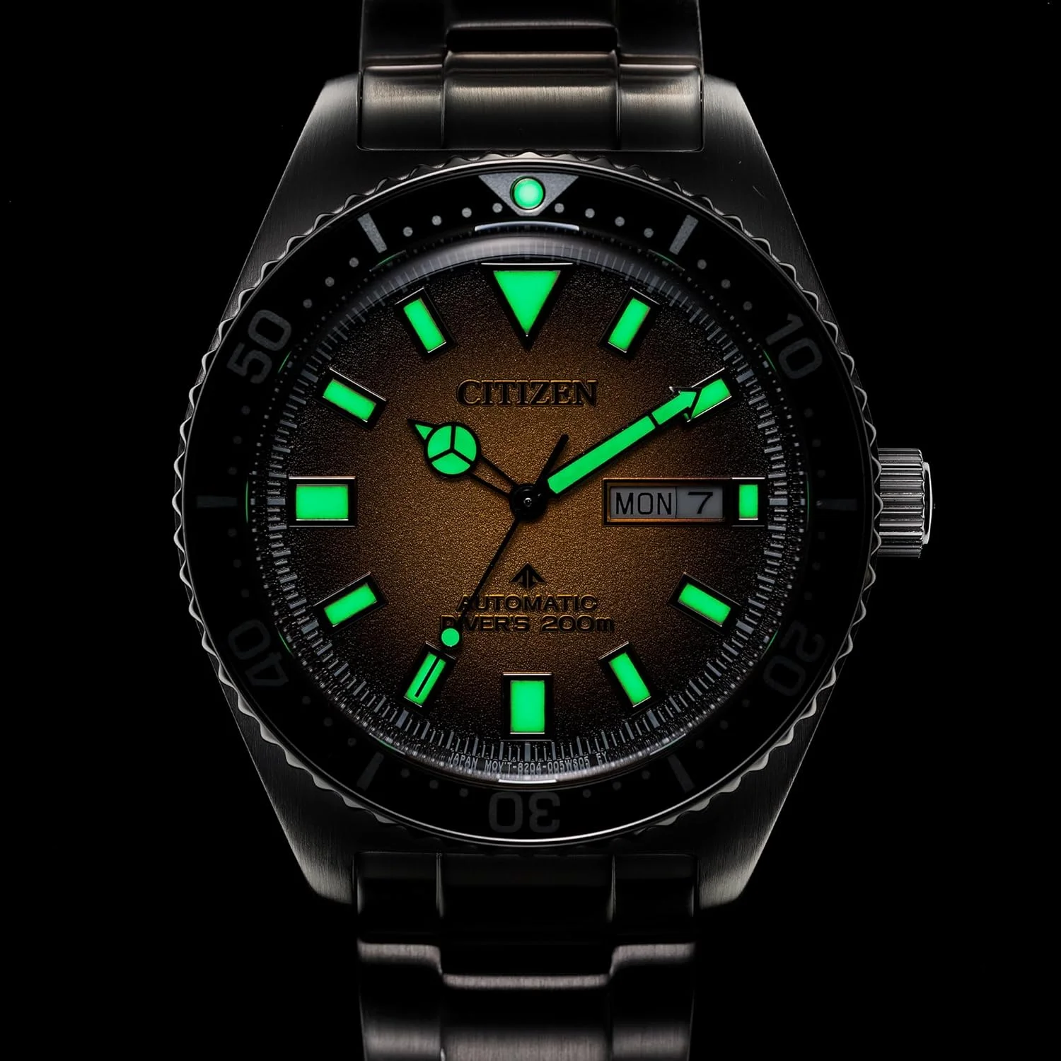 ساعت مچی مردانه سیتیزن Promaster Dive اتوماتیک سه عقربه استیل، نمایش روز و تاریخ، شب‌نما، 41 میلی‌متر