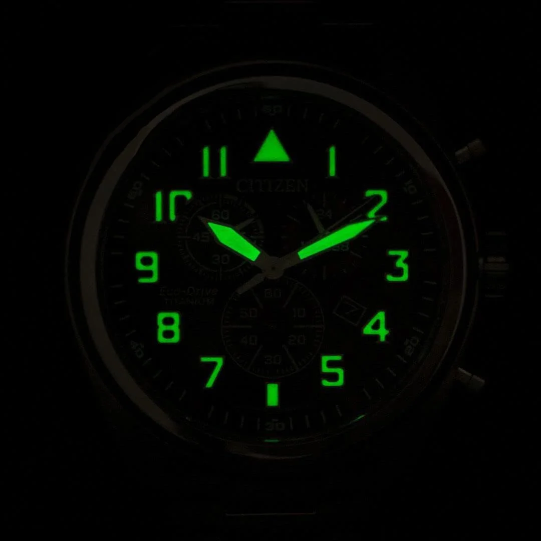 Citizen Mens Chronograph Eco-Drive Watch Titanium