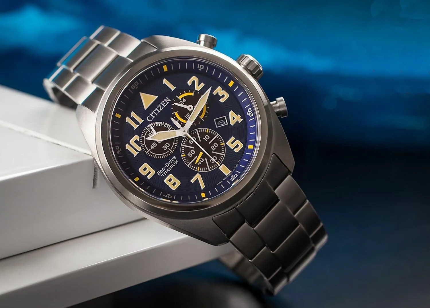 Citizen Mens Chronograph Eco-Drive Watch Titanium