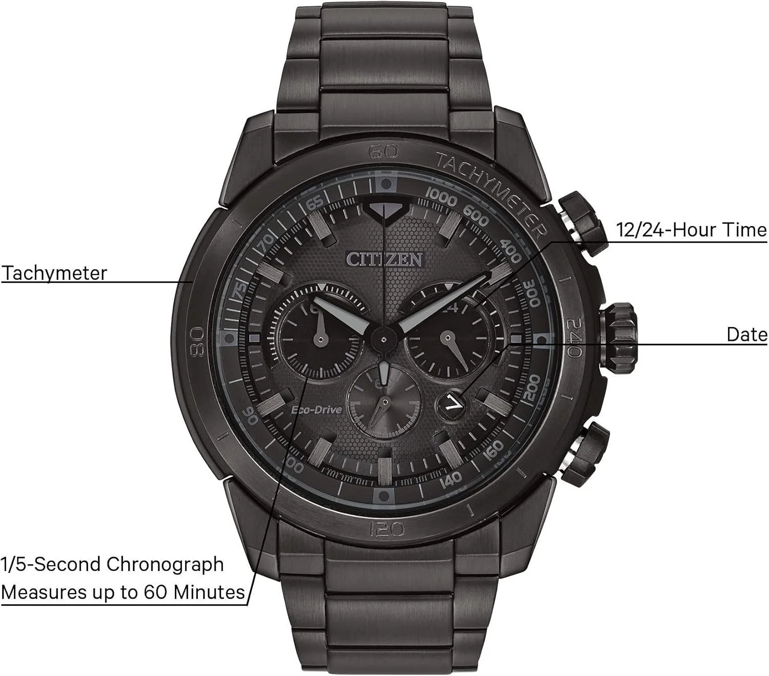 ساعت مچی مردانه سیتیزن، نمایشگر آنالوگ و بند استیل مدل CA4184-81E ساعت مچی مردانه سیتیزن، نمایشگر آنالوگ و بند استیل مدل CA4184-81E