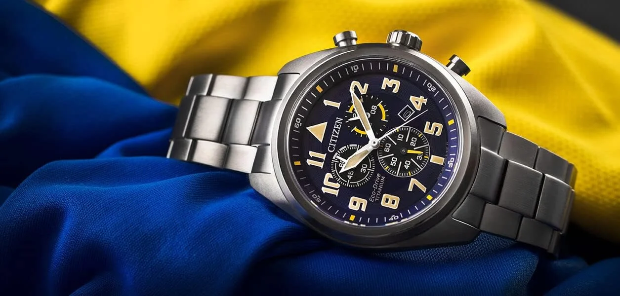 Citizen Mens Chronograph Eco-Drive Watch Titanium