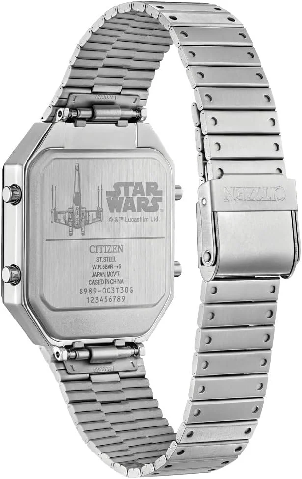 ساعت مچی مردانه سیتیزن مدل Star Wars Vintage Ana-Digi Quartz با بدنه استیل ضد زنگ، مستطیلی