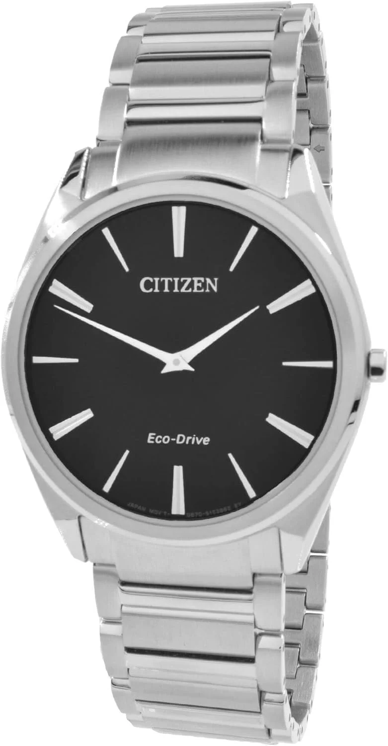 ساعت مچی مردانه سیتیزن با انرژی خورشیدی، نمایشگر آنالوگ و بند استیل ضد زنگ مدل AR3071-87E