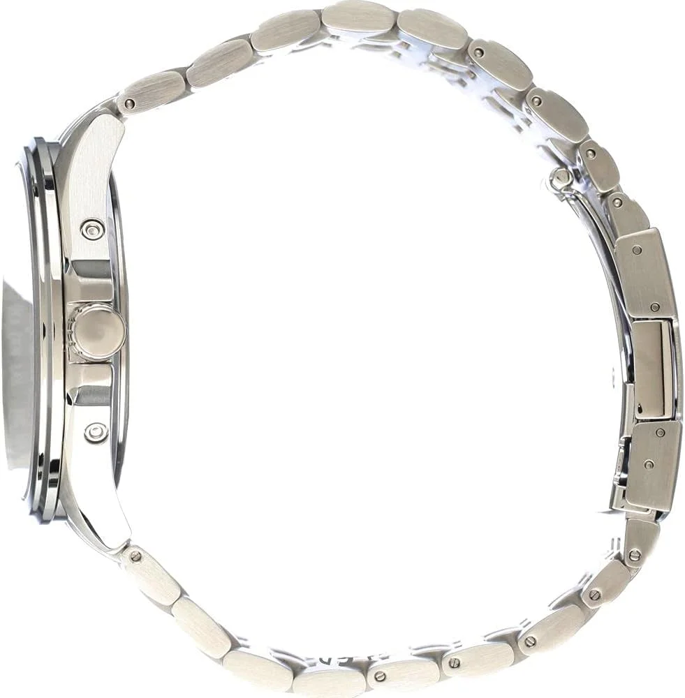 ساعت مچی مردانه سیتیزن آنالوگ اکو درایو با بند استیل ضد زنگ، مشکی/نقره ای، دستبندی