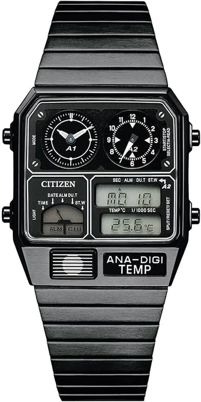ساعت مچی مردانه سیتیزن مدل JG2105-93E کالکشن Ana-Digi Temp با قطر 40.6 میلی متر، مشکی