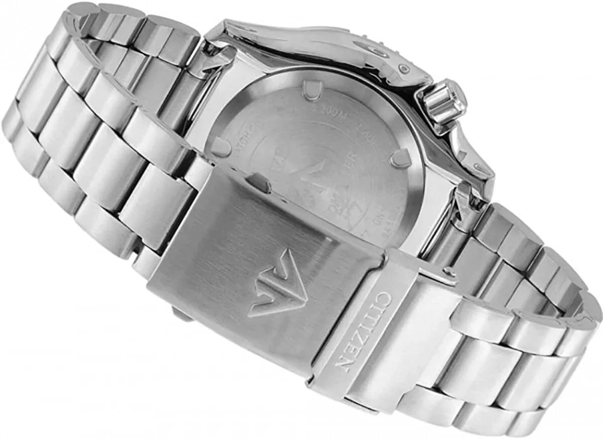 ساعت مچی عقربه‌ای مردانه سیتیزن مدل NY0084-89EE با بند استیل ضد زنگ، مشکی/نقره‌ای، سایز تک