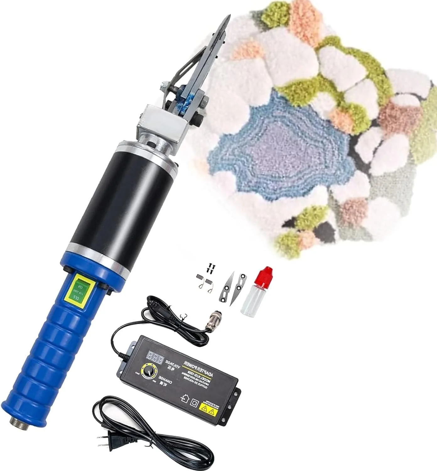 قیچی حرفه ای 200 واتی X&Z-XAOY برای پرداخت نهایی فرش های دستبافت، قیچی برقی حکاکی فرش، قیچی حکاکی فرش با سرعت قابل تنظیم 0 تا 4000 دور در دقیقه به همراه 1 جفت تیغه و 2 عدد برس کربنی قیچی حرفه ای 200 واتی X&Z-XAOY برای پرداخت نهایی فرش های دستبافت، قیچی برقی حکاکی فرش، قیچی حکاکی فرش با سرعت قابل تنظیم 0 تا 4000 دور در دقیقه به همراه 1 جفت تیغه و 2 عدد برس کربنی