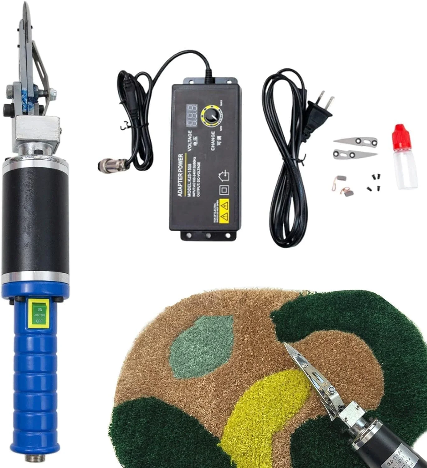 دستگاه حکاکی فرش دست ساز X&Z-XAOY 200W با لوازم جانبی تعویضی، قیچی برقی برای فرش های پرزدار با قابلیت تنظیم سرعت 0 تا 4000 دور در دقیقه دستگاه حکاکی فرش دست ساز X&Z-XAOY 200W با لوازم جانبی تعویضی، قیچی برقی برای فرش های پرزدار با قابلیت تنظیم سرعت 0 تا 4000 دور در دقیقه