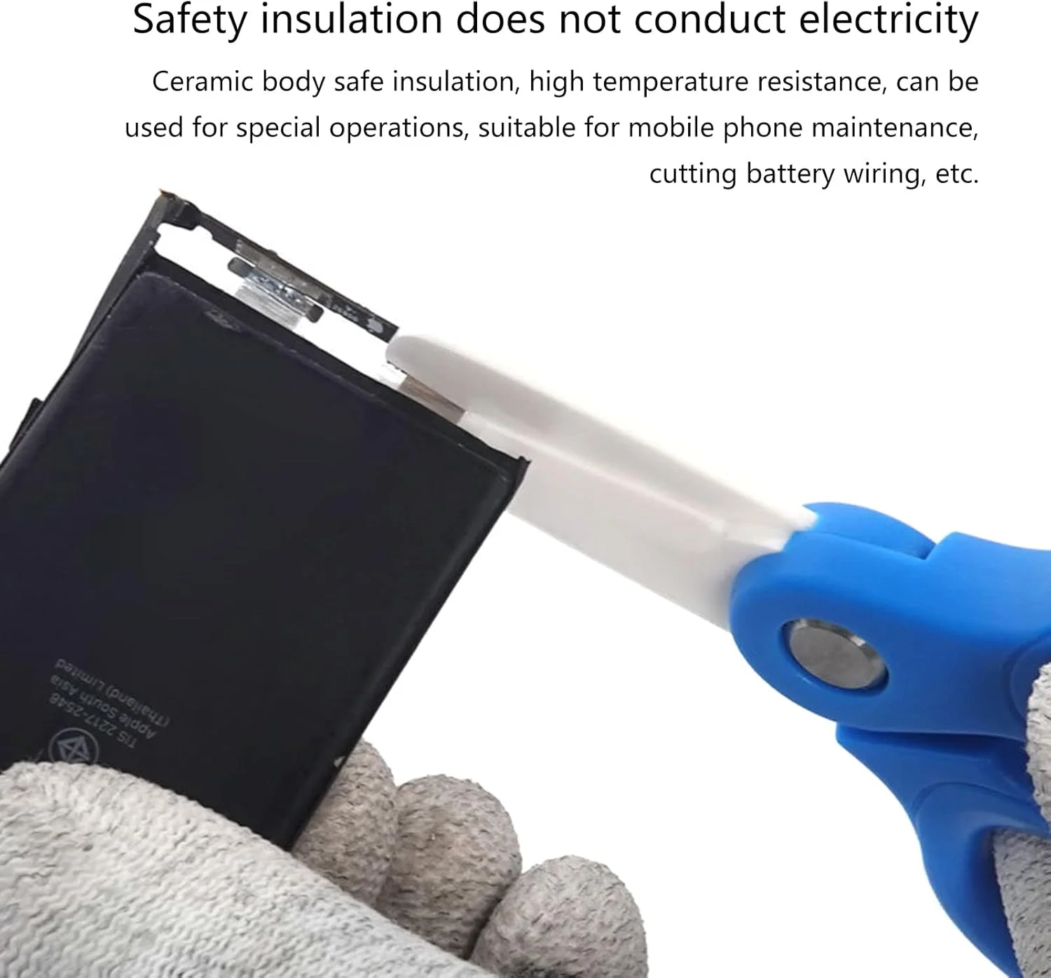 قیچی سرامیکی عایق سیم برق خانگی ZERZENGGENGPT ابزار تعمیر و نگهداری کابل باتری غیر رسانا