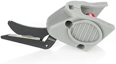 قیچی پارچه برقی دستی ZAIED MYX-1، دستگاه برش پارچه، چرم با 1 عدد شارژر (رنگ: A+ تیغه B)