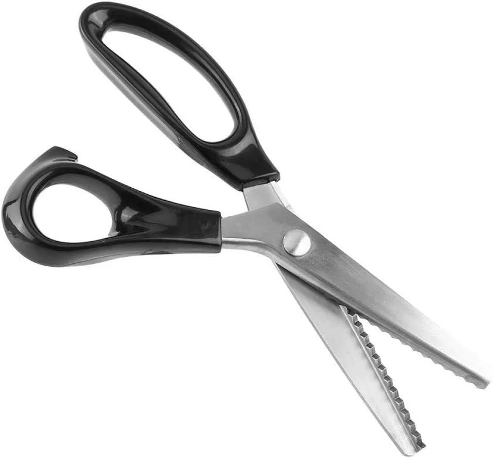 قیچی خیاطی زیگزاگ زایزای، حرفه ای برای پارچه از جنس استیل ضد زنگ، فاصله برش 5 میلی متر برای خیاطان و صنعتگران قیچی خیاطی زیگزاگ زایزای، حرفه ای برای پارچه از جنس استیل ضد زنگ، فاصله برش 5 میلی متر برای خیاطان و صنعتگران