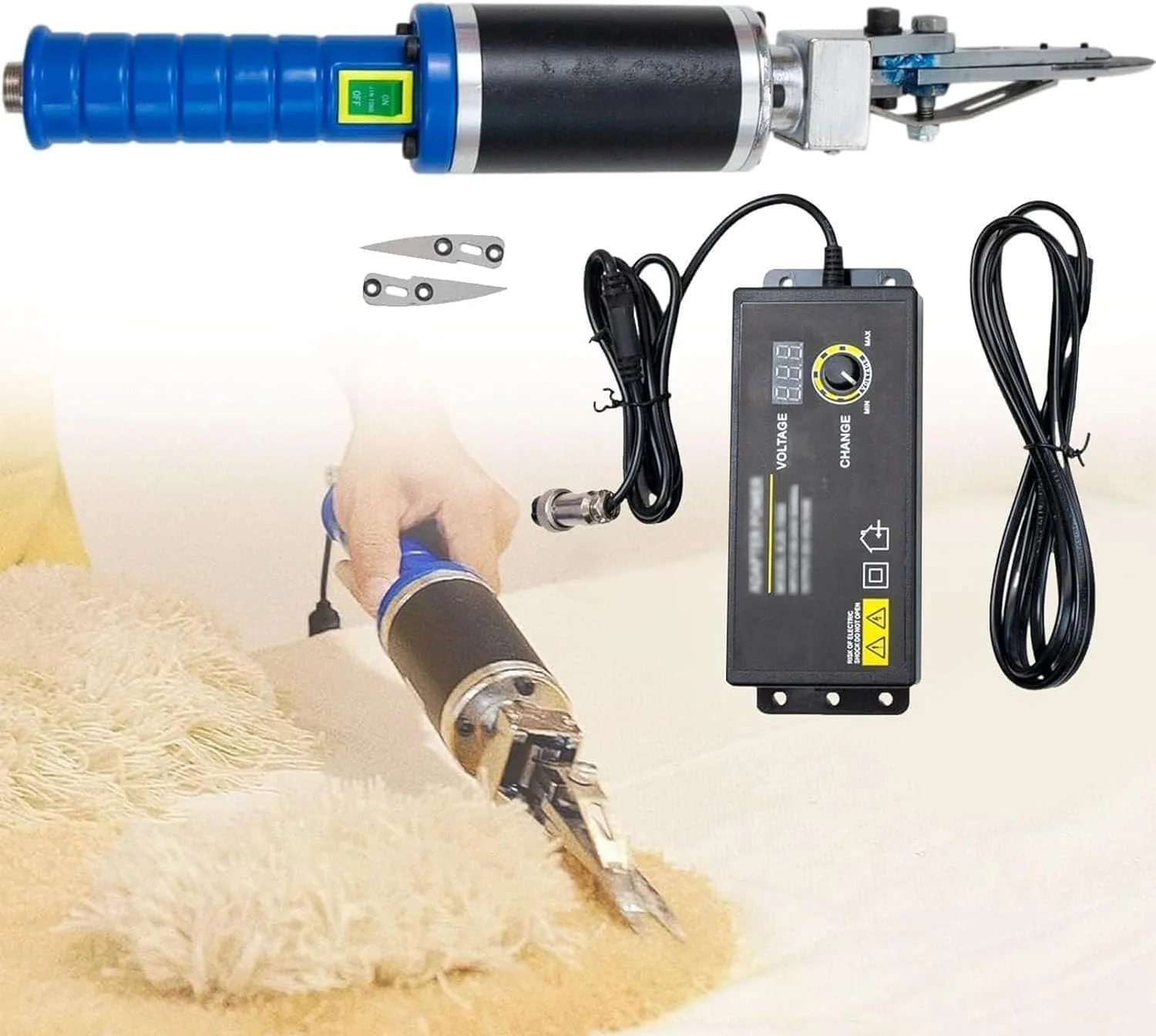 قیچی برقی 200 واتی X&Z-XAOY برای پیرایش، حاشیهزنی فرش، تنظیم سرعت 0 تا 4000 دور در دقیقه، قیچی حکاکی فرش، قیچی برقی حاشیهزنی قیچی برقی 200 واتی X&Z-XAOY برای پیرایش، حاشیهزنی فرش، تنظیم سرعت 0 تا 4000 دور در دقیقه، قیچی حکاکی فرش، قیچی برقی حاشیهزنی