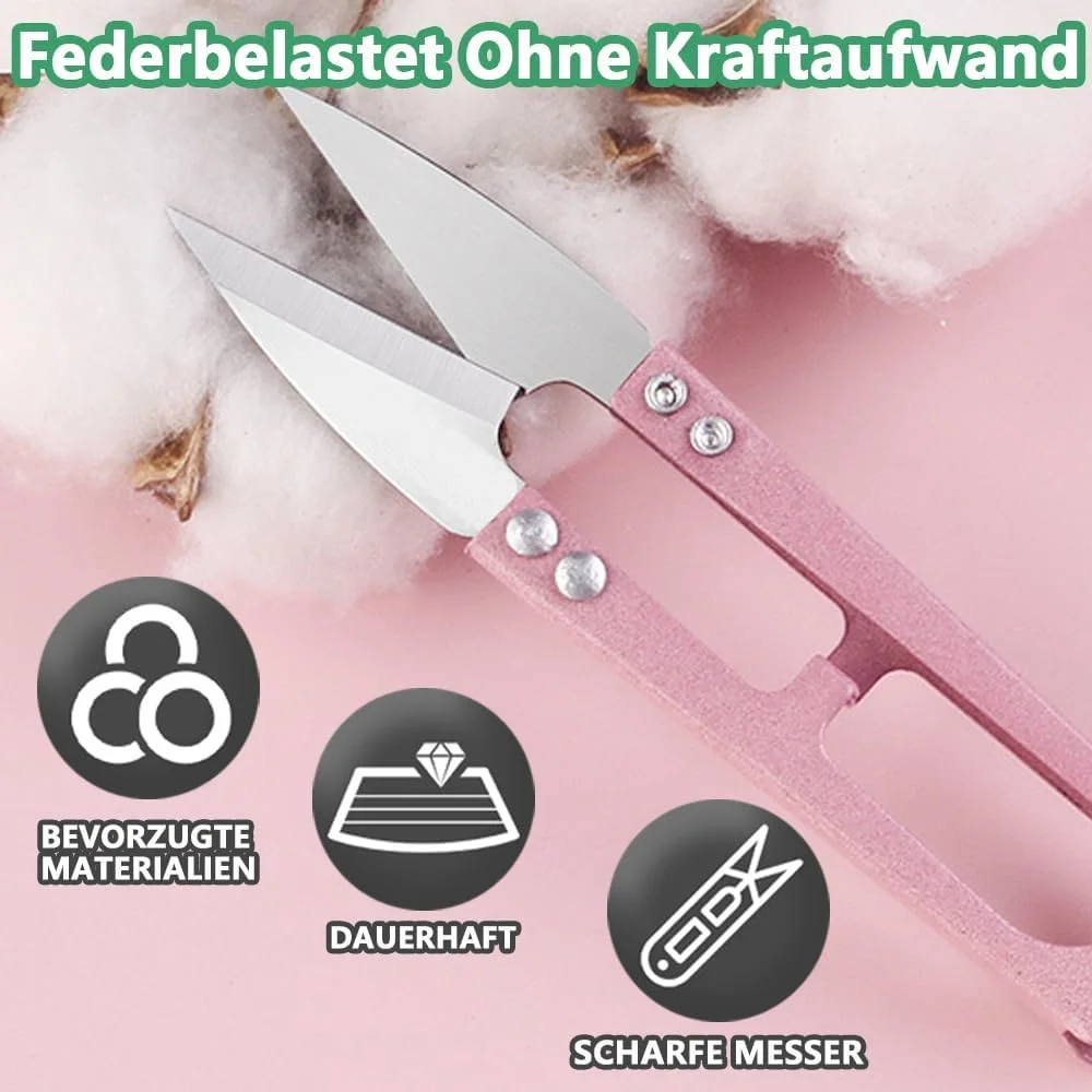 ZDQC بسته 6 عددی قیچی نخ، قیچی فنری کوچک، انبر پیرایش، قیچی باغبانی کوچک، استیل ضد زنگ، قیچی نخ، استیل ضد زنگ تیز، قیچی پیرایش، قیچی خیاطی، قیچی بخیه