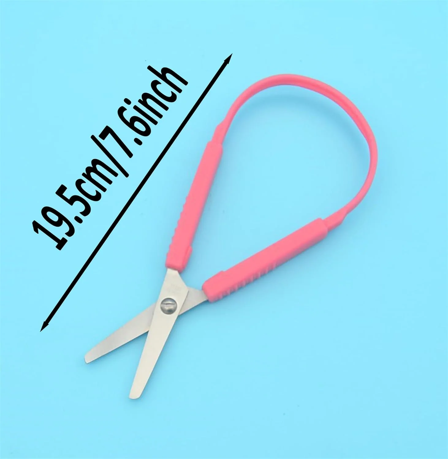 قیچی فشاری YYaaloa، قیچی حلقه ای پشتیبانی چپ دست برای کودکان نوپا، قیچی آموزشی پیش دبستانی با طراحی تطبیقی 8 اینچی (3 عدد، سبز+صورتی+زرد)