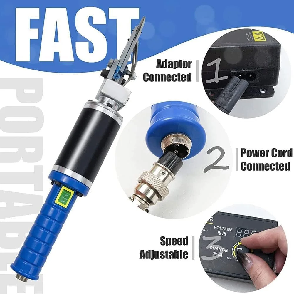 قیچی برقی YZRDCXM برای برش پارچه 200 وات، ماشین اصلاح فرش 4000 دور در دقیقه با سرعت قابل تنظیم، دستگاه شیار زنی فرش، قیچی های پرداخت کاری حکاکی فرش، کیت قیچی موکت برای ساخت فرش