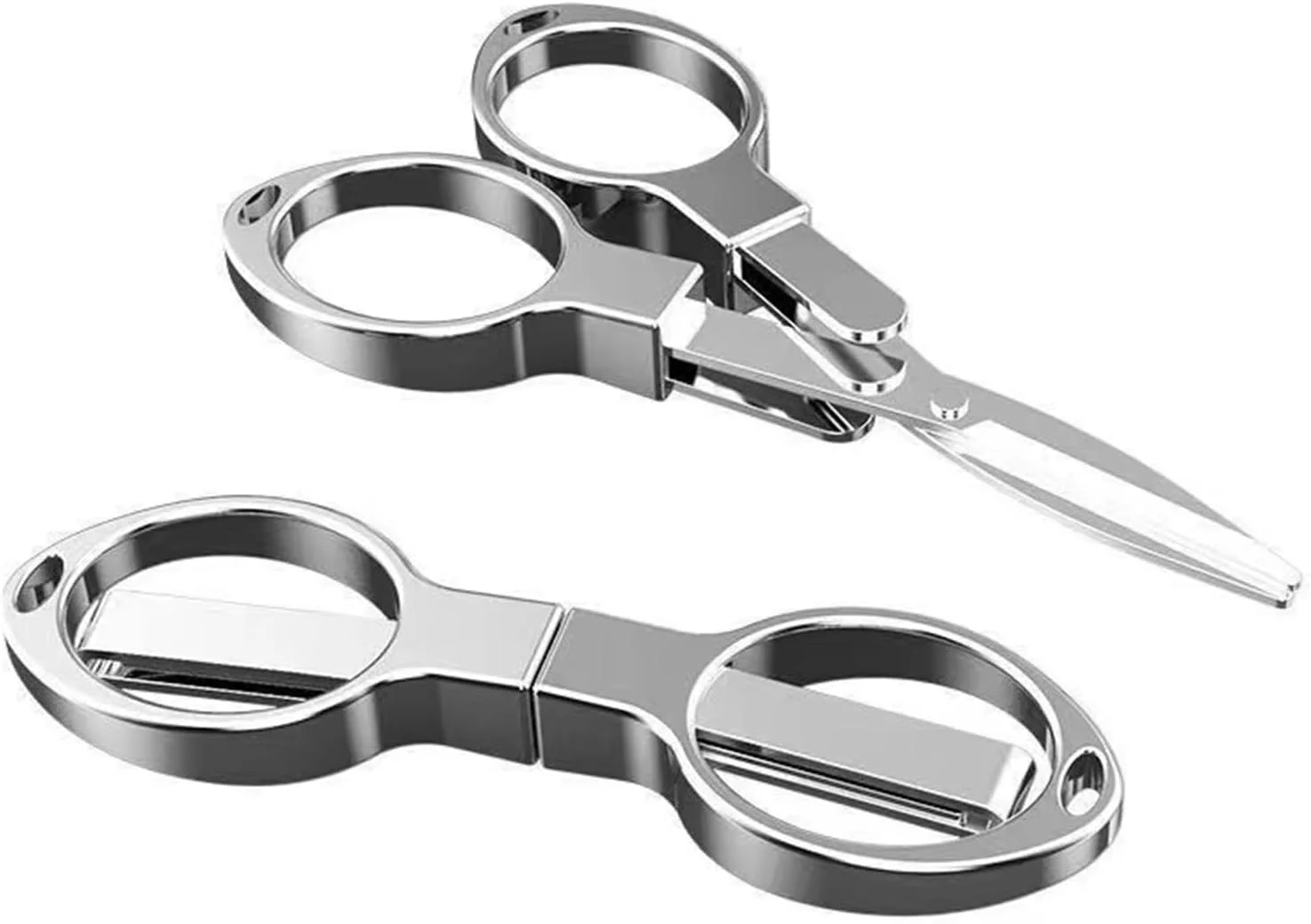 قیچی تاشو کوچک YVAOG، قیچی کوچک جمع شونده استیل ضد زنگ برای خانه، محل کار و مسافرت، مجموعه 2 عددی قیچی تاشو کوچک YVAOG، قیچی کوچک جمع شونده استیل ضد زنگ برای خانه، محل کار و مسافرت، مجموعه 2 عددی