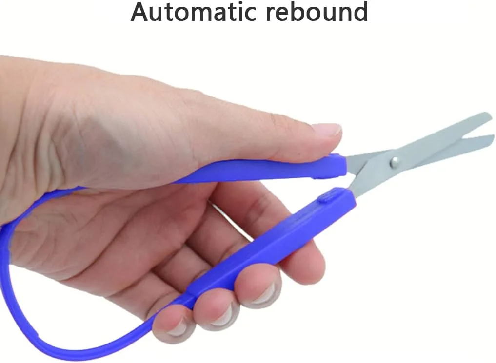 قیچی حلقه ای YUTOU بسته 2 عددی، قیچی برش تطبیقی، قیچی با دسته برای کودکان، تیغه ایمنی، نوک گرد، پشتیبانی از راست دست و چپ دست، دسته های فشاری با باز شدن آسان، مناسب برای سالمندان و افراد با نیازهای ویژه (آبی) قیچی حلقه ای YUTOU بسته 2 عددی، قیچی برش تطبیقی، قیچی با دسته برای کودکان، تیغه ایمنی، نوک گرد، پشتیبانی از راست دست و چپ دست، دسته های فشاری با باز شدن آسان، مناسب برای سالمندان و افراد با نیازهای ویژه (آبی)