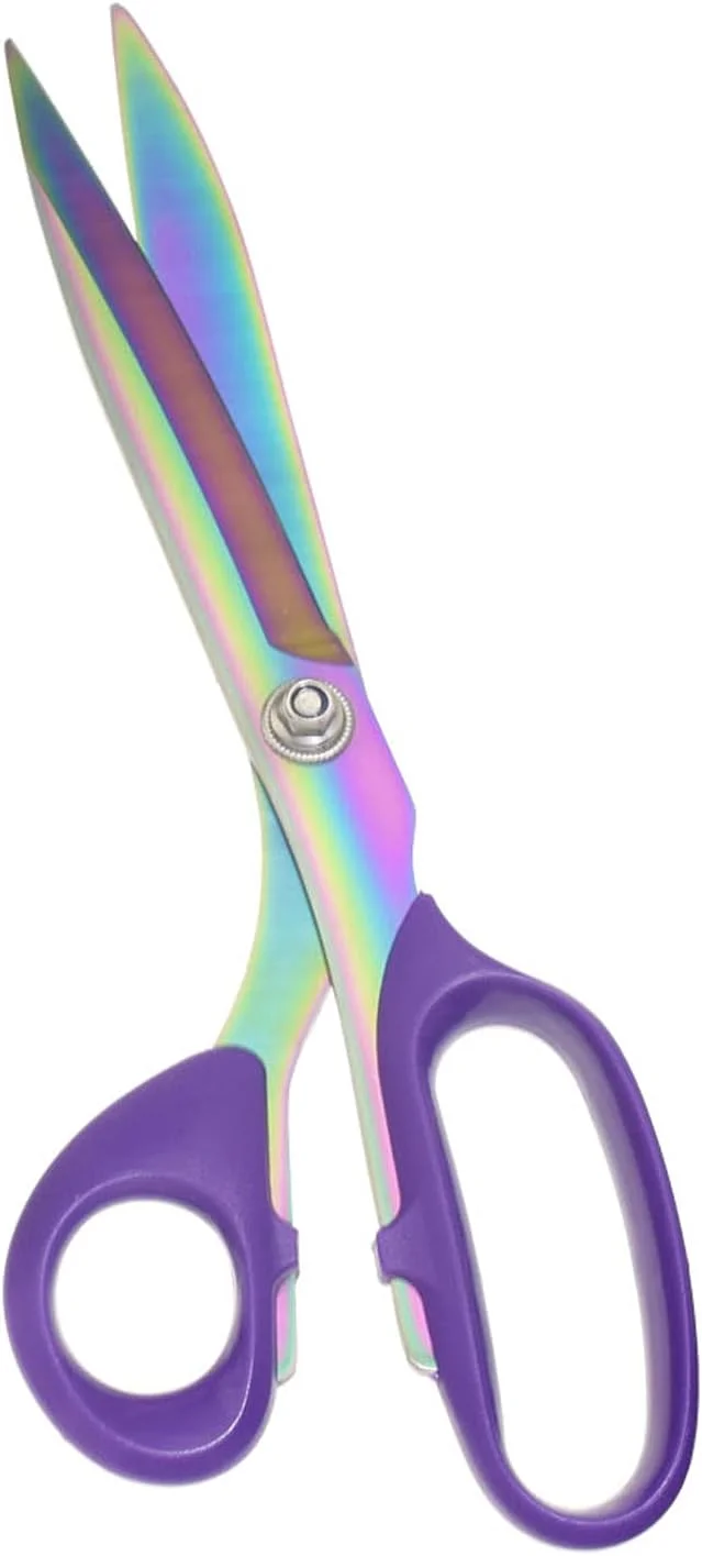 قیچی پارچه یوتونر، قیچی خیاطی استیل ضد زنگ با روکش تیتانیوم رنگارنگ و سنگین، قیچی حرفه ای برای خیاطی پارچه، چرم و لباس (10 اینچ) قیچی پارچه یوتونر، قیچی خیاطی استیل ضد زنگ با روکش تیتانیوم رنگارنگ و سنگین، قیچی حرفه ای برای خیاطی پارچه، چرم و لباس (10 اینچ)