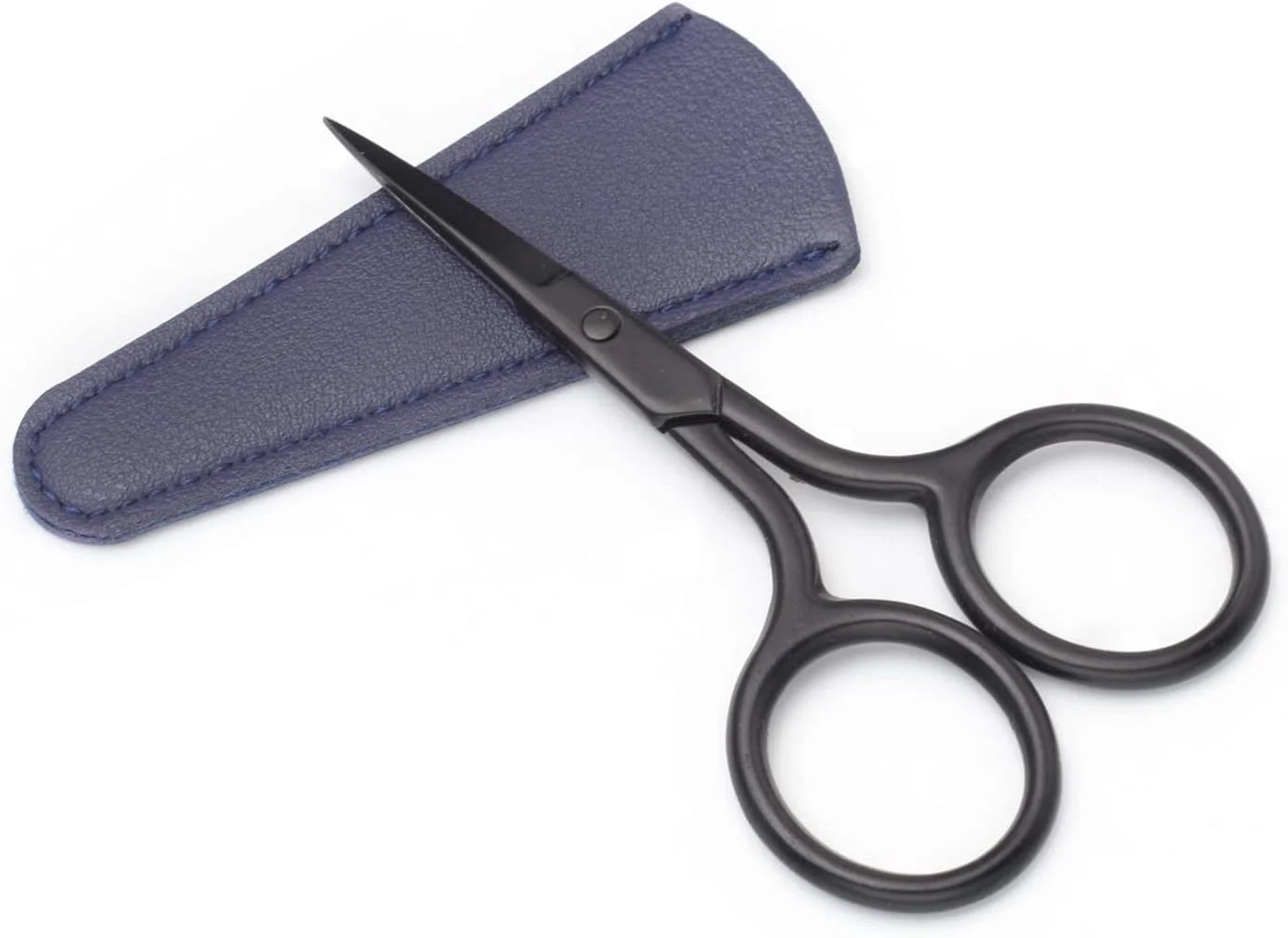 ست غلاف قیچی 6 عددی Yutoner - چرم مصنوعی، قهوه ای و آبی، جمع و جور، دو طرفه، ایده آل برای خیاطی، DIY و آرایشگری