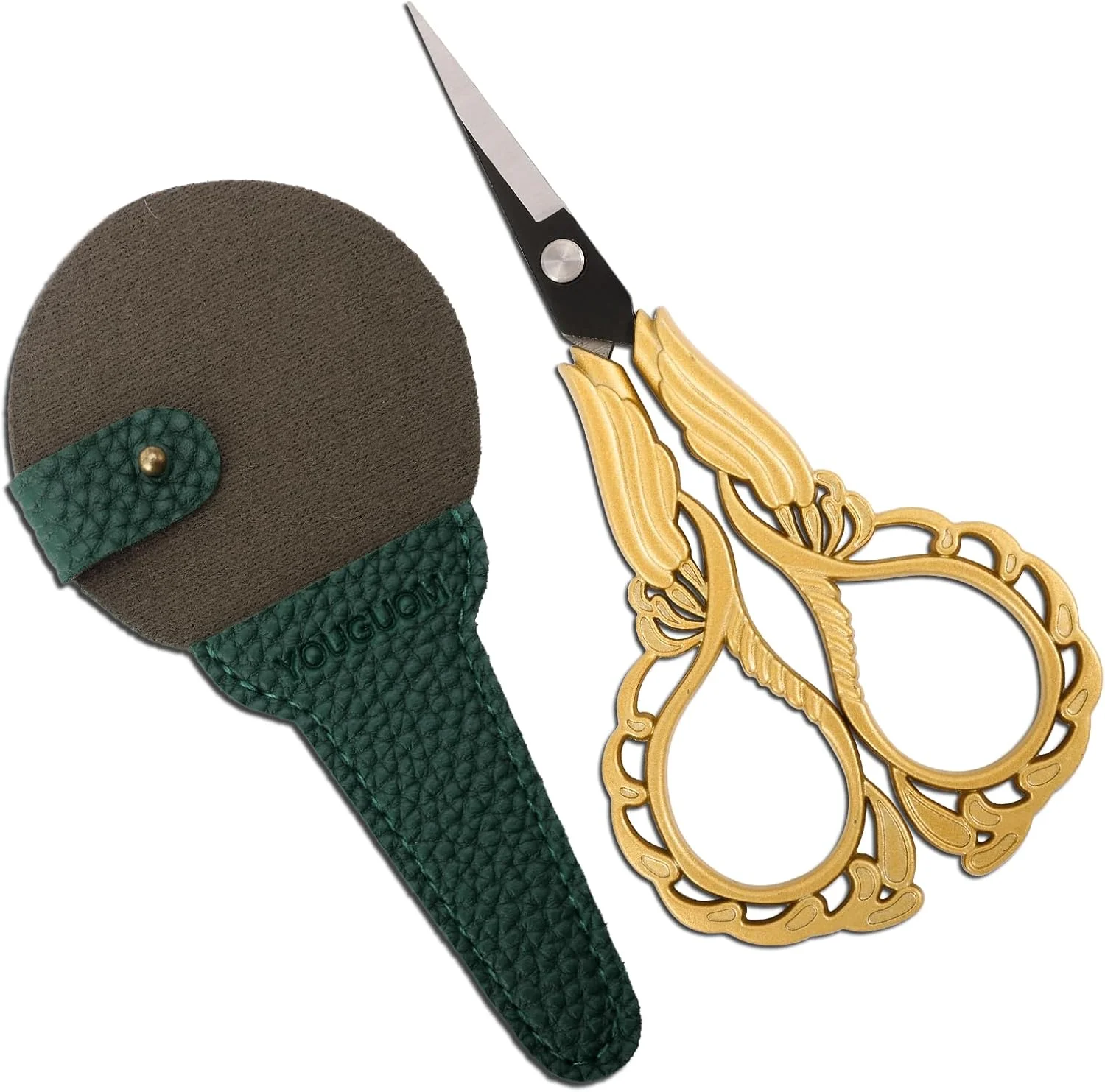 قیچی خیاطی کوچک YOUGUOM با کیف، مناسب برای گلدوزی، کاردستی، بافندگی، سوزن دوزی، کوک ضربدری، قلاب بافی، نخ، پارچه و برش دقیق قیچی خیاطی کوچک YOUGUOM با کیف، مناسب برای گلدوزی، کاردستی، بافندگی، سوزن دوزی، کوک ضربدری، قلاب بافی، نخ، پارچه و برش دقیق