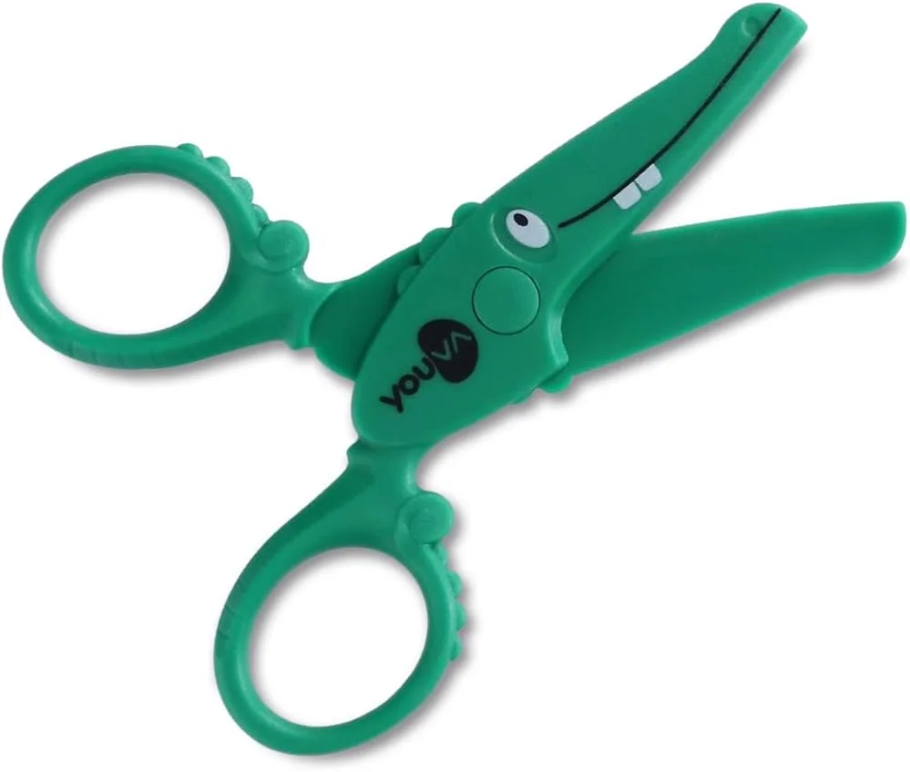 قیچی کودکانه یووا Navneet با طرح حیوانات | بسته 2 عددی، چند رنگ، 35251 قیچی کودکانه یووا Navneet با طرح حیوانات | بسته 2 عددی، چند رنگ، 35251