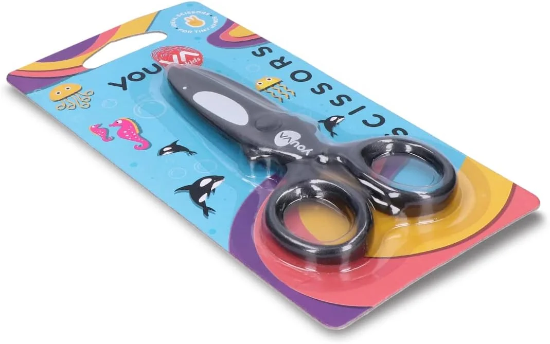 قیچی کودکانه یووا Navneet با طرح حیوانات | بسته 2 عددی، چند رنگ، 35251 قیچی کودکانه یووا Navneet با طرح حیوانات | بسته 2 عددی، چند رنگ، 35251