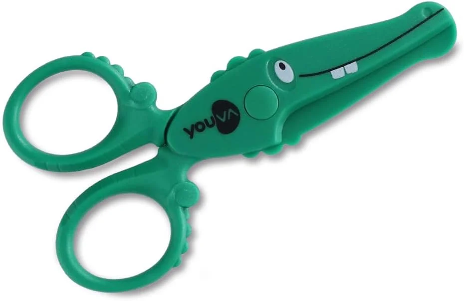 قیچی کودکانه یووا Navneet با طرح حیوانات | بسته 2 عددی، چند رنگ، 35251 قیچی کودکانه یووا Navneet با طرح حیوانات | بسته 2 عددی، چند رنگ، 35251