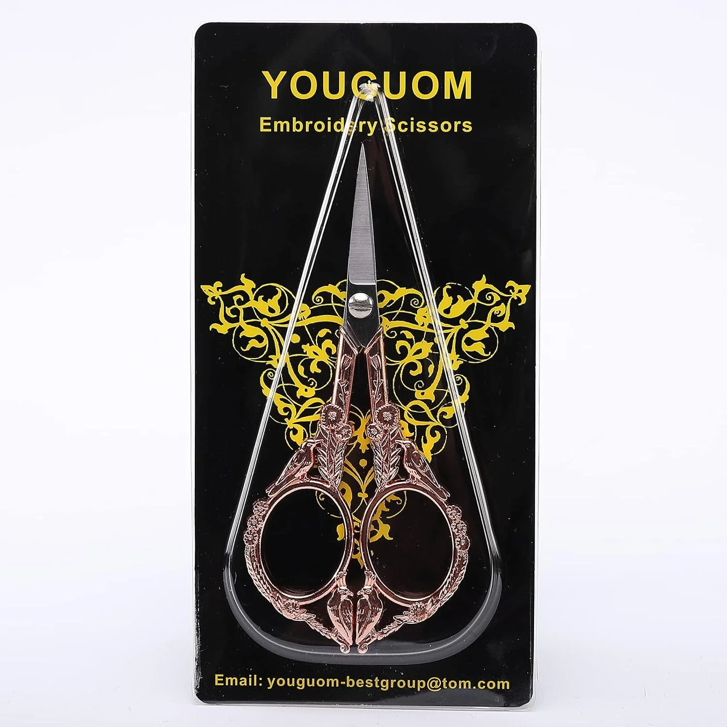 قیچی گلدوزی YOUGUOM - قیچی کوچک نوک تیز قدیمی برای کاردستی، آثار هنری، ابزار DIY صنایع دستی، 4.6 اینچ طرح پرنده رزگلد قیچی گلدوزی YOUGUOM - قیچی کوچک نوک تیز قدیمی برای کاردستی، آثار هنری، ابزار DIY صنایع دستی، 4.6 اینچ طرح پرنده رزگلد