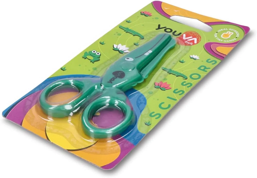 قیچی کودکانه یووا Navneet با طرح حیوانات | بسته 2 عددی، چند رنگ، 35251 قیچی کودکانه یووا Navneet با طرح حیوانات | بسته 2 عددی، چند رنگ، 35251