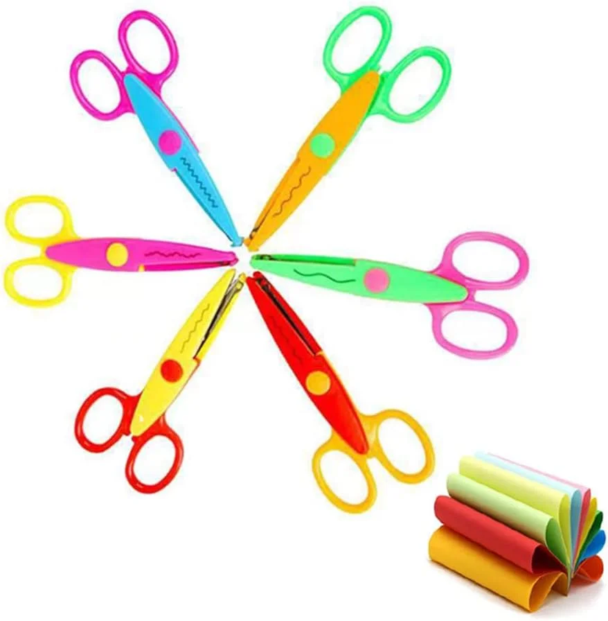 قیچی کاردستی دو رنگ YKKJ، 6 عددی، قیچی کانتور کاردستی، برای کاردستی، اسکرپ بوک، عکس های DIY و پروژه های هنری. قیچی کاردستی دو رنگ YKKJ، 6 عددی، قیچی کانتور کاردستی، برای کاردستی، اسکرپ بوک، عکس های DIY و پروژه های هنری.