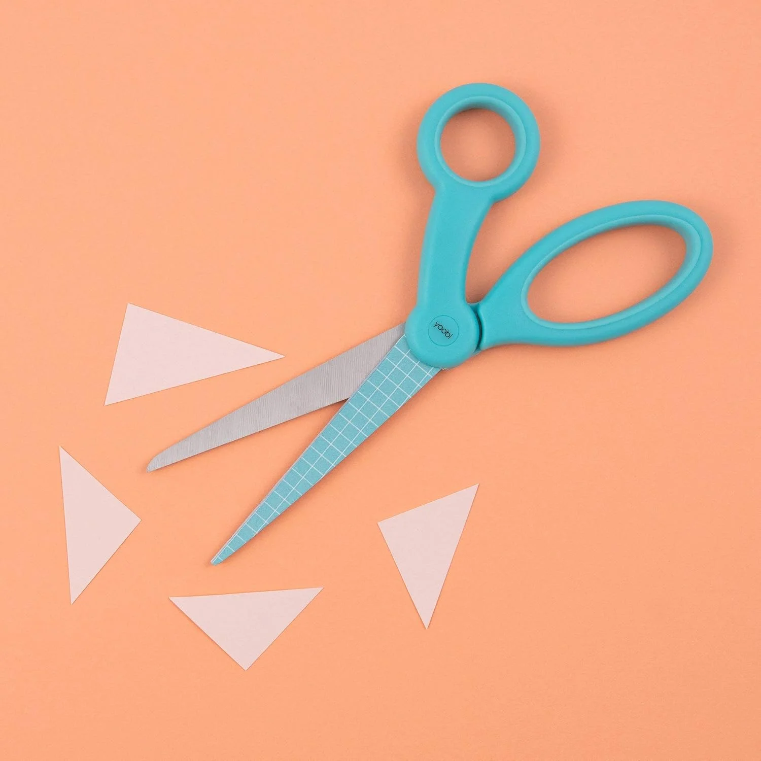 قیچی بزرگسال Yoobi با تیغه شبکه ای | نعنایی گل ذرت