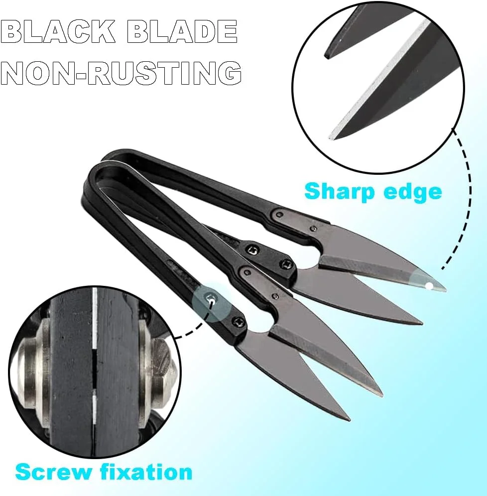 بسته 3 عددی قیچی نخ مشکی کوچک Yosawo برای گلدوزی، خیاطی، قیچی نخ، قیچی نخ کاموا، قیچی کوک (JD) بسته 3 عددی قیچی نخ مشکی کوچک Yosawo برای گلدوزی، خیاطی، قیچی نخ، قیچی نخ کاموا، قیچی کوک (JD)