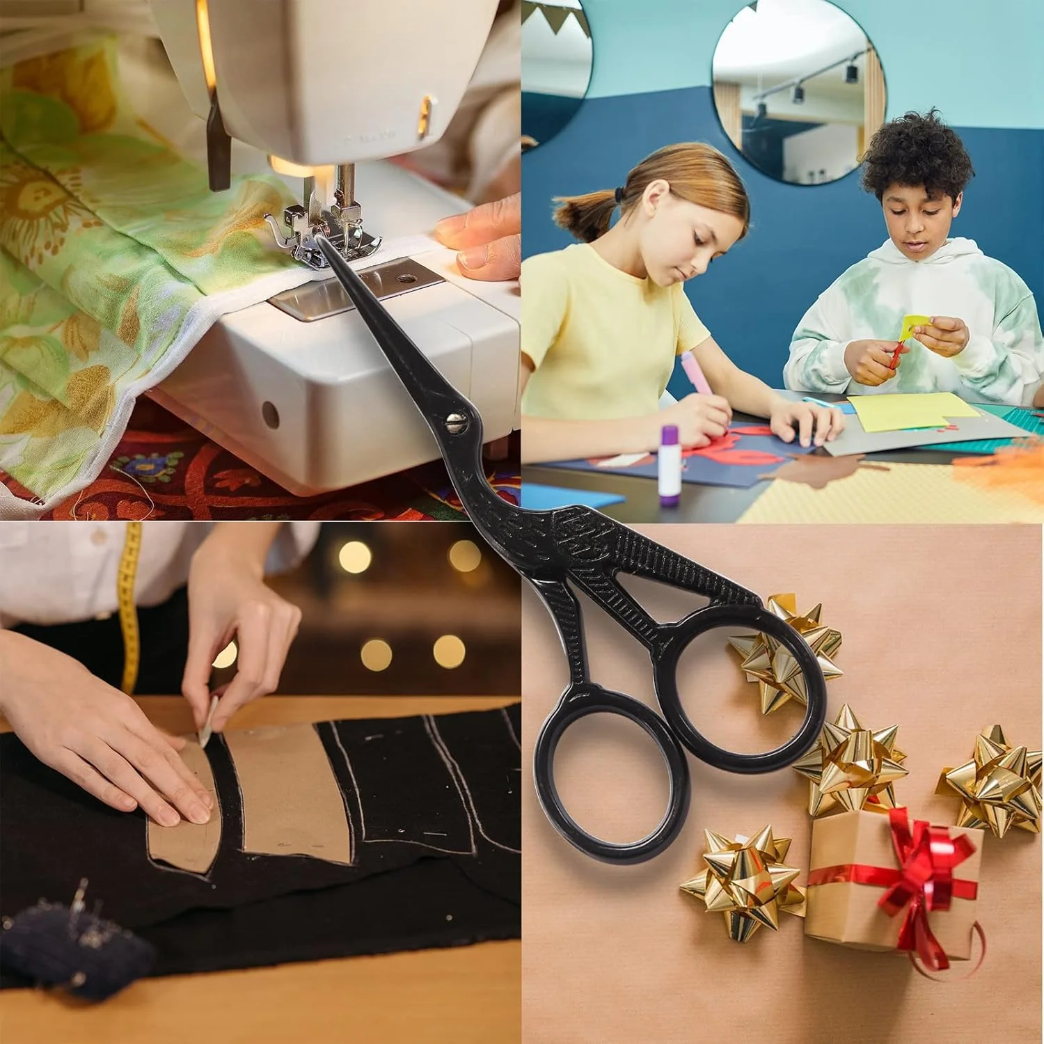 قیچی گلدوزی YJSStriving مدل Stork، 4.5 اینچی، قیچی کوچک خیاطی برای گلدوزی، خیاطی، نخ کشی، سوزن دوزی و استفاده روزانه قیچی گلدوزی YJSStriving مدل Stork، 4.5 اینچی، قیچی کوچک خیاطی برای گلدوزی، خیاطی، نخ کشی، سوزن دوزی و استفاده روزانه