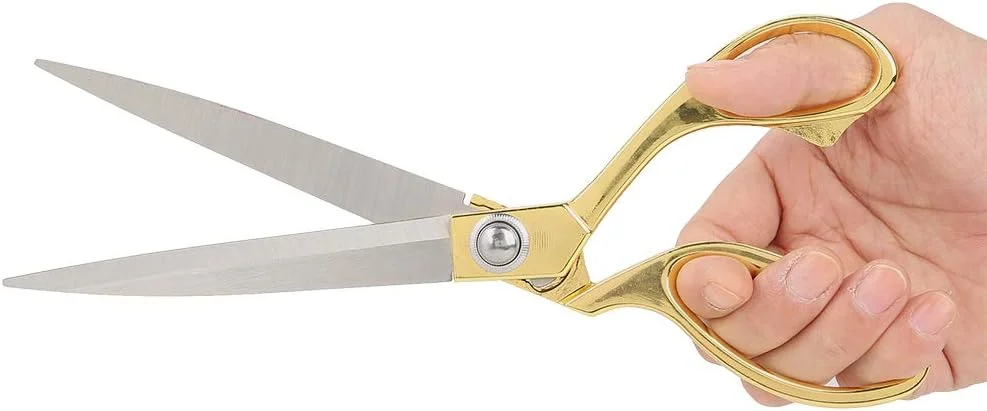 قیچی خیاطی 26.5 سانتی متری YBWL از جنس استیل ضد زنگ، قیچی چند منظوره برای نخ، قیچی برش پارچه، تغییر لباس، خیاطی قیچی خیاطی 26.5 سانتی متری YBWL از جنس استیل ضد زنگ، قیچی چند منظوره برای نخ، قیچی برش پارچه، تغییر لباس، خیاطی