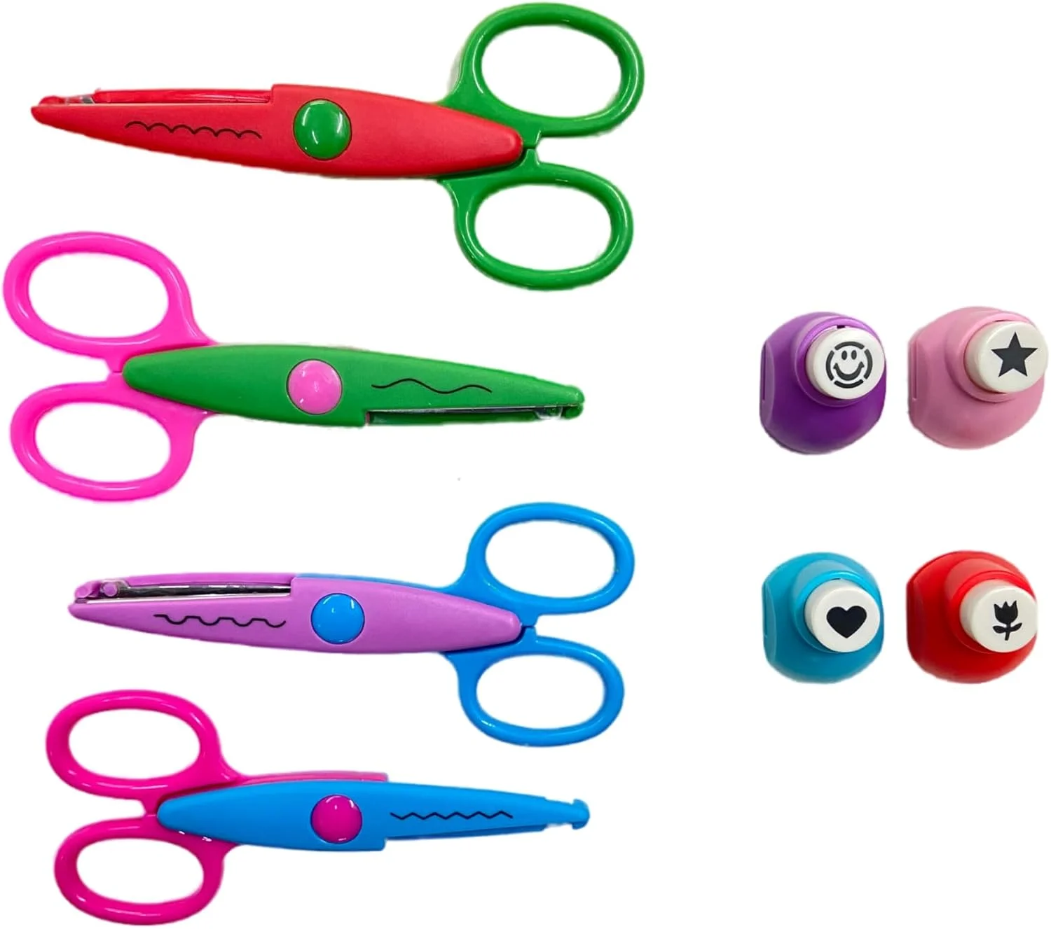 قیچی طرح دار YBN، بسته 6 عددی با طرح های مختلف، قیچی زیگزاگ برای کارهای دستی DIY، کار پروژه، حاشیه سازی و اسکرپ بوک، چند رنگ، بسته 4 عددی قیچی طرح دار قیچی طرح دار YBN، بسته 6 عددی با طرح های مختلف، قیچی زیگزاگ برای کارهای دستی DIY، کار پروژه، حاشیه سازی و اسکرپ بوک، چند رنگ، بسته 4 عددی قیچی طرح دار