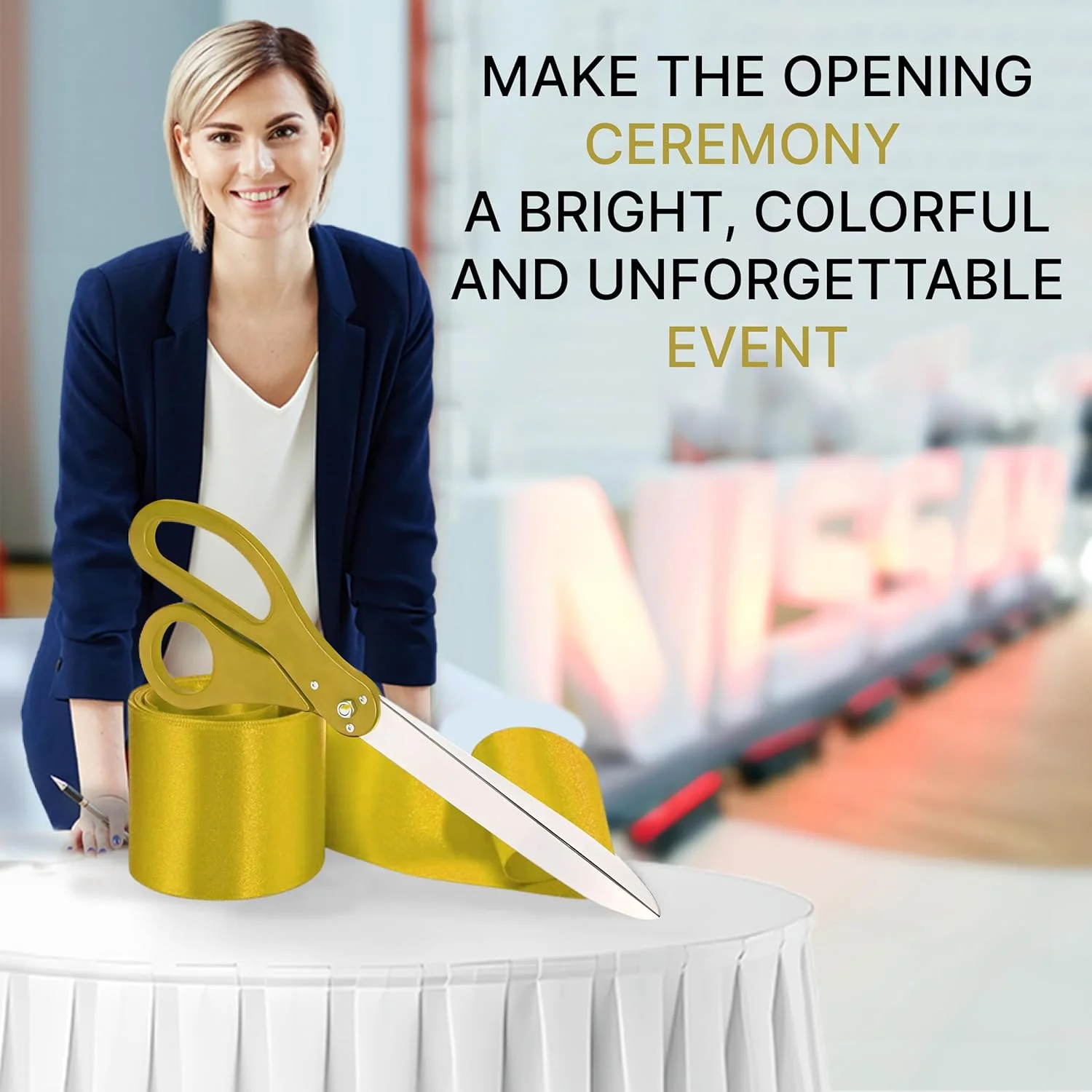 ست قیچی طلایی مراسم افتتاحیه YARRD - قیچی غول پیکر 63.5 سانتی متری برای مراسم برش روبان و روبان طلایی برای افتتاحیه بزرگ و قیچی برای مراسم ویژه و افتتاحیه ها ست قیچی طلایی مراسم افتتاحیه YARRD - قیچی غول پیکر 63.5 سانتی متری برای مراسم برش روبان و روبان طلایی برای افتتاحیه بزرگ و قیچی برای مراسم ویژه و افتتاحیه ها