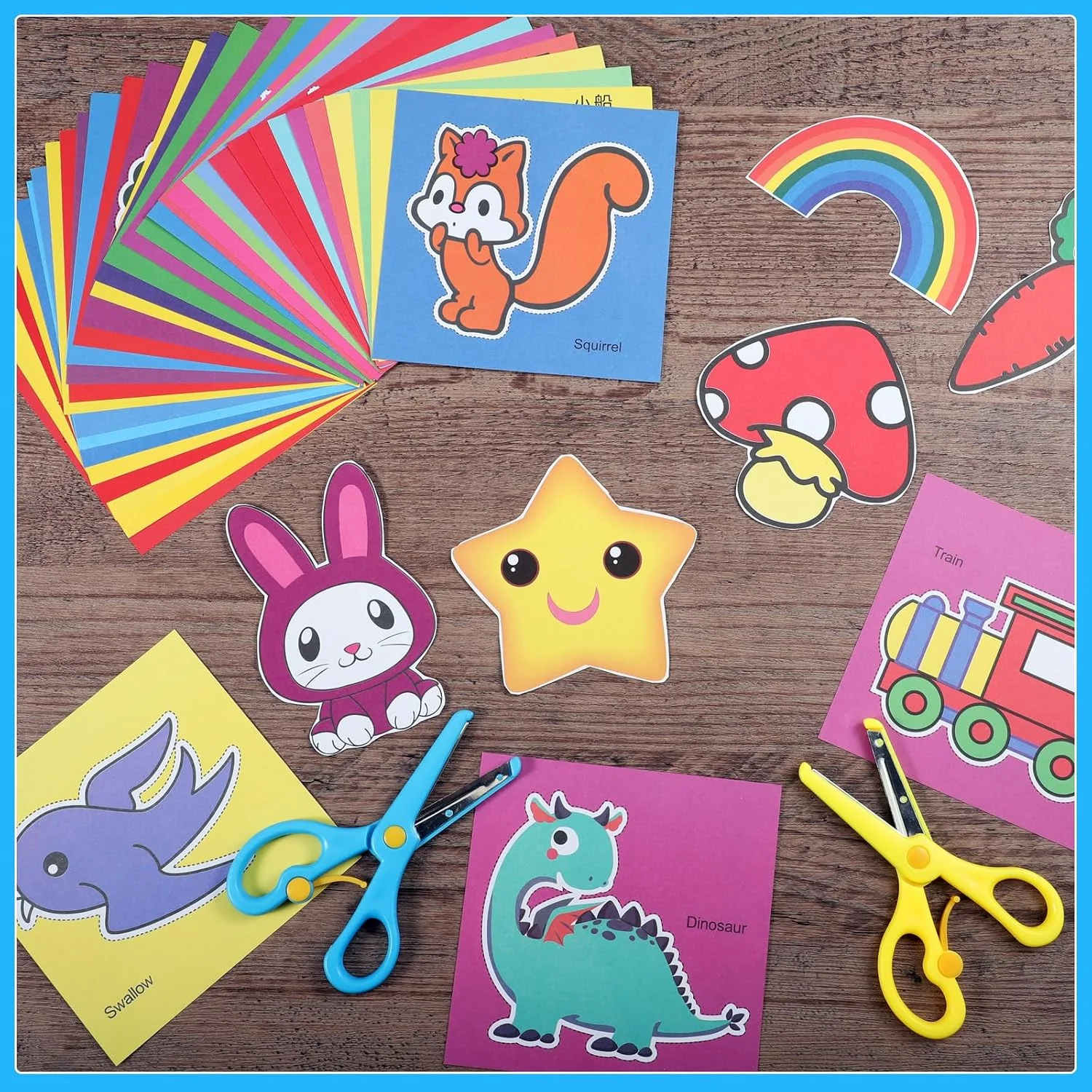 قیچی کودکانه یافه 2 عددی، قیچی استیل ضد زنگ ایمنی کودکان، لبه ایمنی به همراه طراحی الاستیک، قیچی کودک نوپا مناسب دست راست/چپ (93 برش کاغذی حیوانات) قیچی کودکانه یافه 2 عددی، قیچی استیل ضد زنگ ایمنی کودکان، لبه ایمنی به همراه طراحی الاستیک، قیچی کودک نوپا مناسب دست راست/چپ (93 برش کاغذی حیوانات)