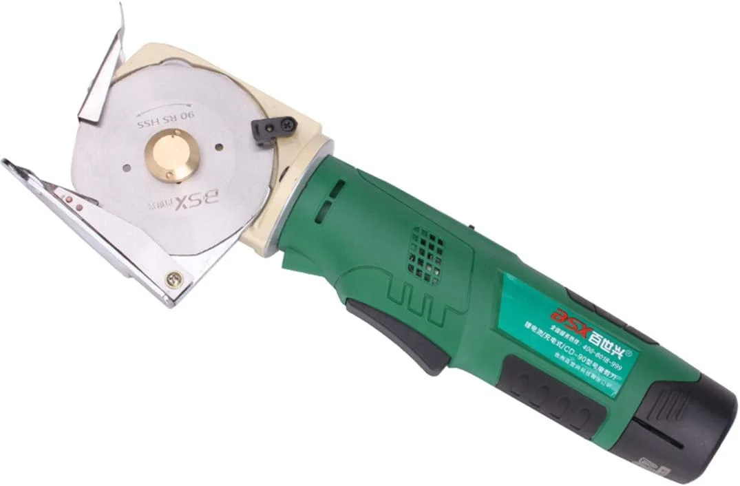 قیچی برقی WWART با تیغه گرد، دستگاه برش پارچه، قیچی پارچه ای با باتری قابل شارژ 12 ولت/4000 میلی آمپر قیچی برقی WWART با تیغه گرد، دستگاه برش پارچه، قیچی پارچه ای با باتری قابل شارژ 12 ولت/4000 میلی آمپر