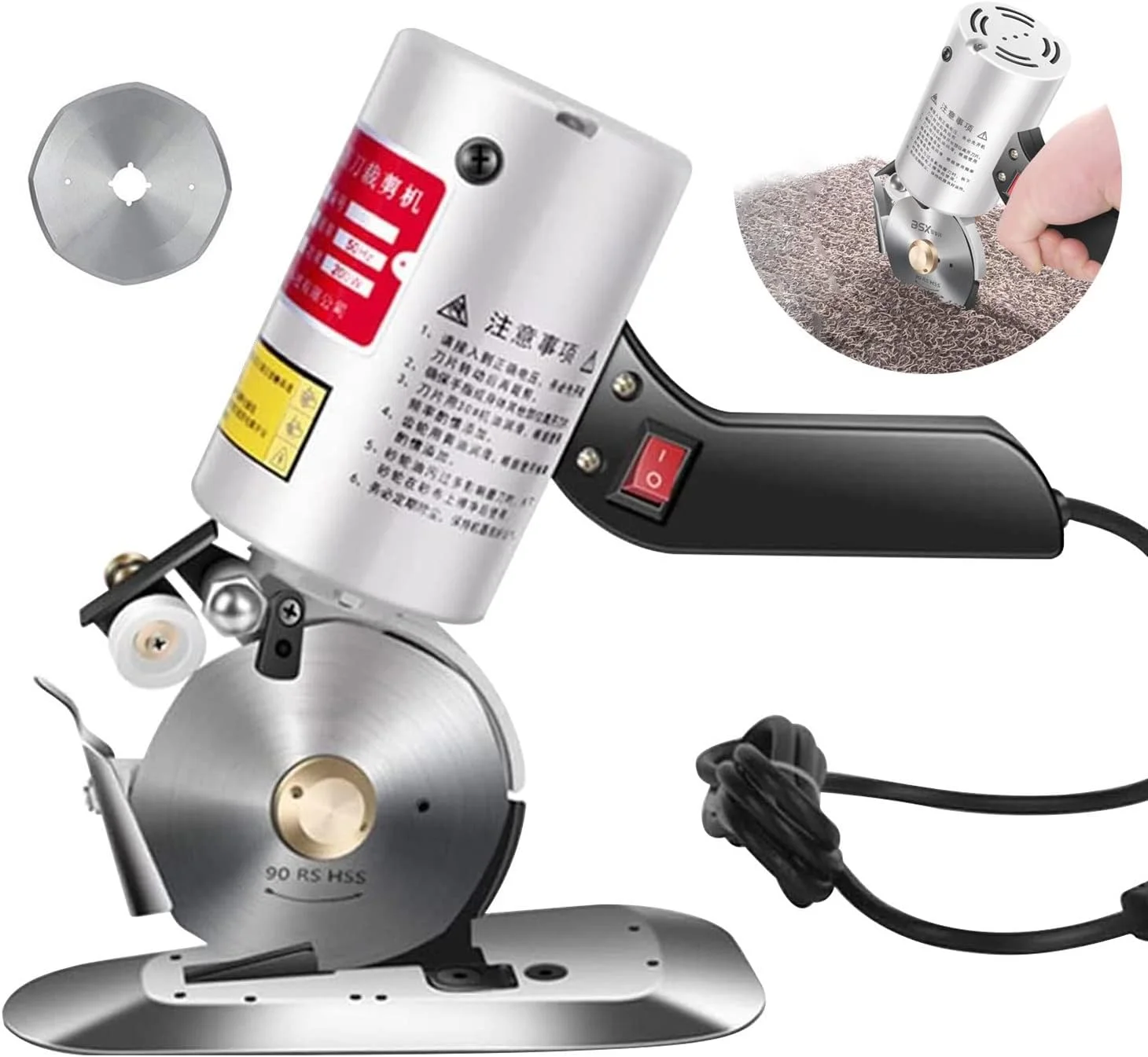 دستگاه برش پارچه برقی گرد WWART، قیچی برقی لباس دستگاه برش پارچه چرمی، قیچی دستی برای چرم پشم چند لایه دستگاه برش پارچه برقی گرد WWART، قیچی برقی لباس دستگاه برش پارچه چرمی، قیچی دستی برای چرم پشم چند لایه