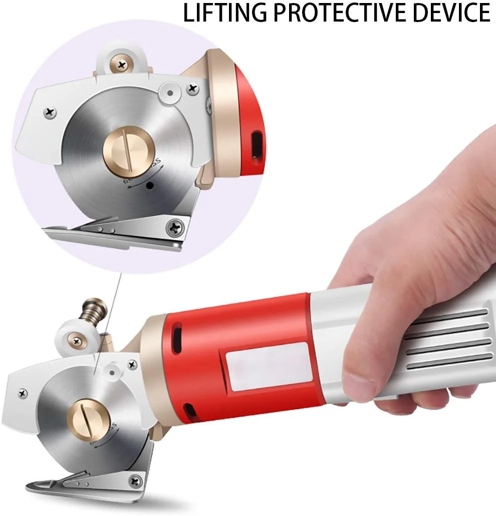 قیچی برقی گرد WWART، چاقوی پارچه ای، دستگاه برش قابل حمل خیاطی برای پارچه، چرم، فرش قیچی برقی گرد WWART، چاقوی پارچه ای، دستگاه برش قابل حمل خیاطی برای پارچه، چرم، فرش