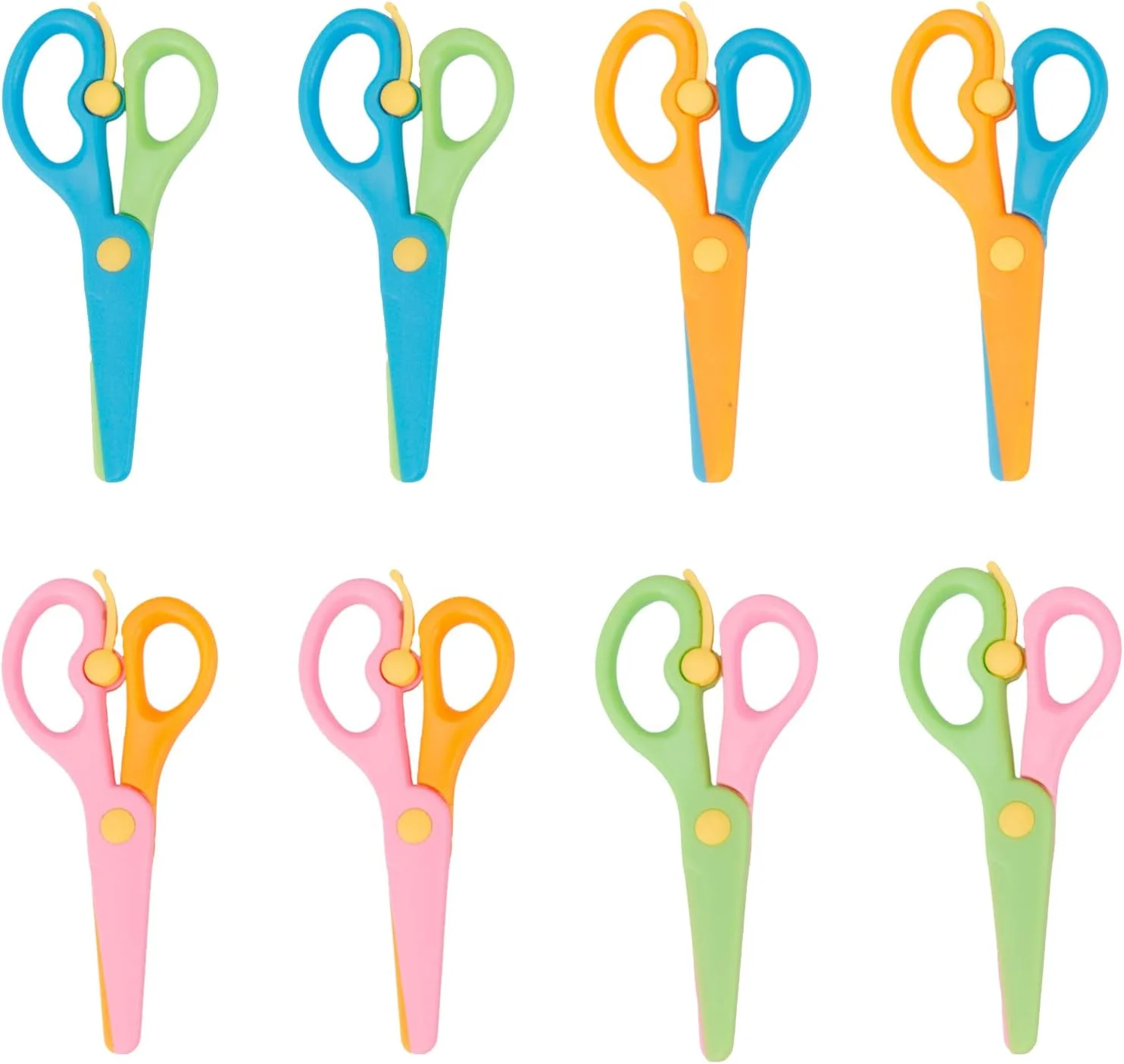 قیچی ایمنی کودکان WUDQIJI بسته 8 عددی، قیچی کودکانه مناسب 2 سال به بالا، قیچی کاغذی، قیچی ایمنی کودکان، قیچی کاردستی پیش دبستانی، قیچی مهد کودک، قیچی مبتدی برای کاردستی های DIY قیچی ایمنی کودکان WUDQIJI بسته 8 عددی، قیچی کودکانه مناسب 2 سال به بالا، قیچی کاغذی، قیچی ایمنی کودکان، قیچی کاردستی پیش دبستانی، قیچی مهد کودک، قیچی مبتدی برای کاردستی های DIY