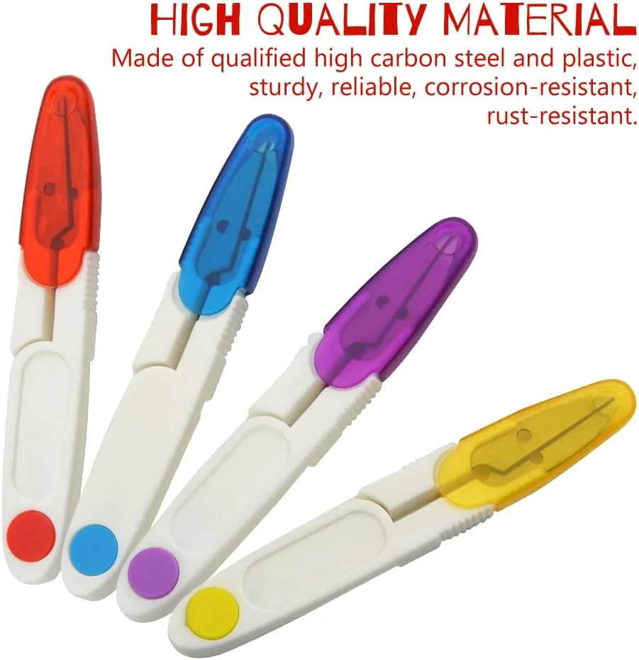 WMYCONGCONG قیچی نخ U شکل 8 عددی، نخ برش گلدوزی، قیچی قابل حمل، انبر پیرایش با پوشش محافظ برای پروژه های هنری، صنایع دستی، دوخت DIY (8 عدد) WMYCONGCONG قیچی نخ U شکل 8 عددی، نخ برش گلدوزی، قیچی قابل حمل، انبر پیرایش با پوشش محافظ برای پروژه های هنری، صنایع دستی، دوخت DIY (8 عدد)