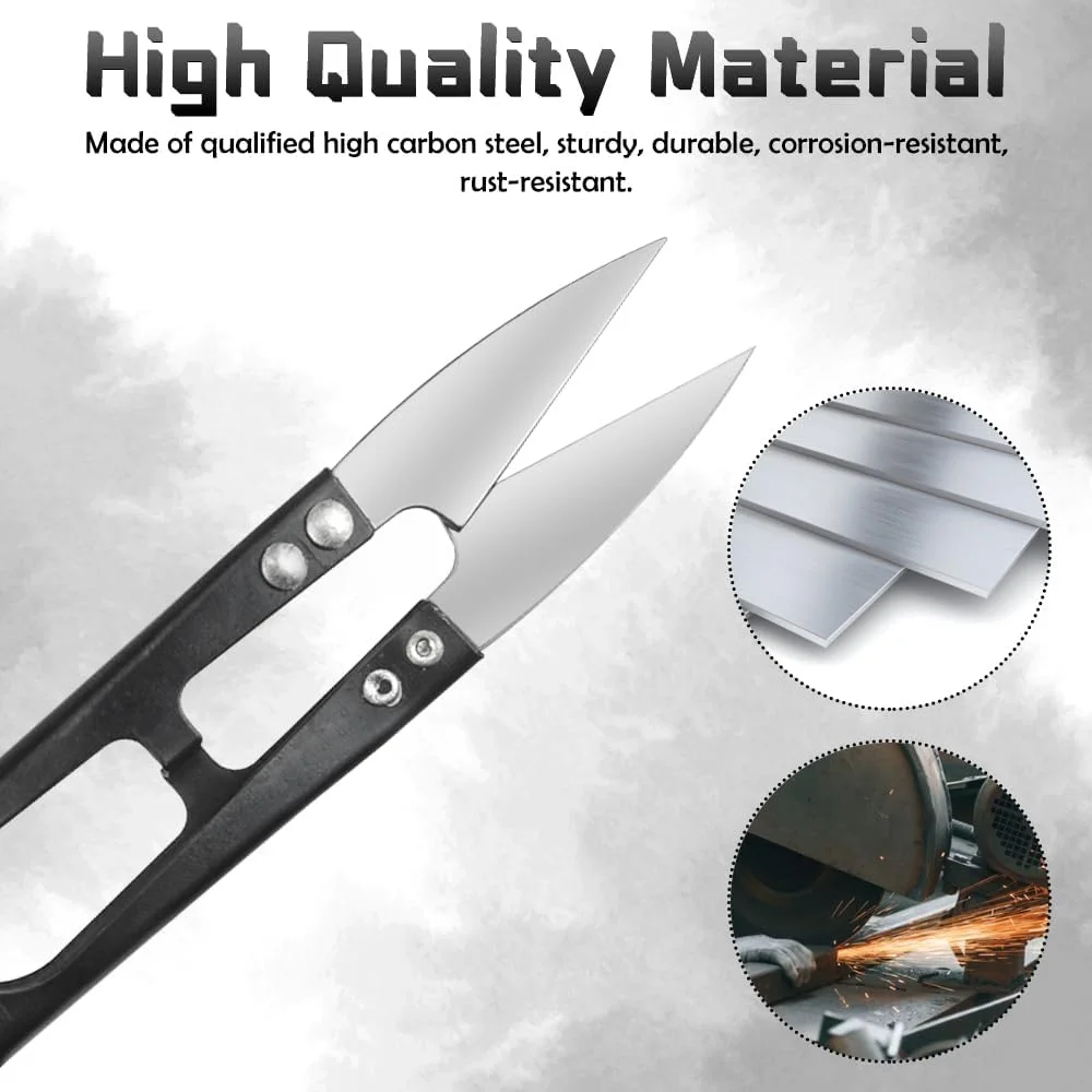 قیچی خیاطی WMYCONGCONG مدل U، بسته 12 عددی، مشکی، نخ چین، قیچی کوچک، فولاد کربنی، ابزار برش، قیچی گلدوزی، مناسب برای کارهای هنری، صنایع دستی، دوخت و پروژه های DIY قیچی خیاطی WMYCONGCONG مدل U، بسته 12 عددی، مشکی، نخ چین، قیچی کوچک، فولاد کربنی، ابزار برش، قیچی گلدوزی، مناسب برای کارهای هنری، صنایع دستی، دوخت و پروژه های DIY