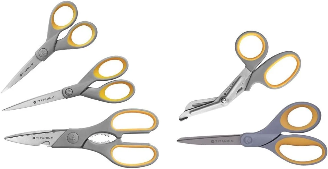 ست قیچی سوپر سافت گریپ تیتانیومی Westcott (بسته 5 عددی)