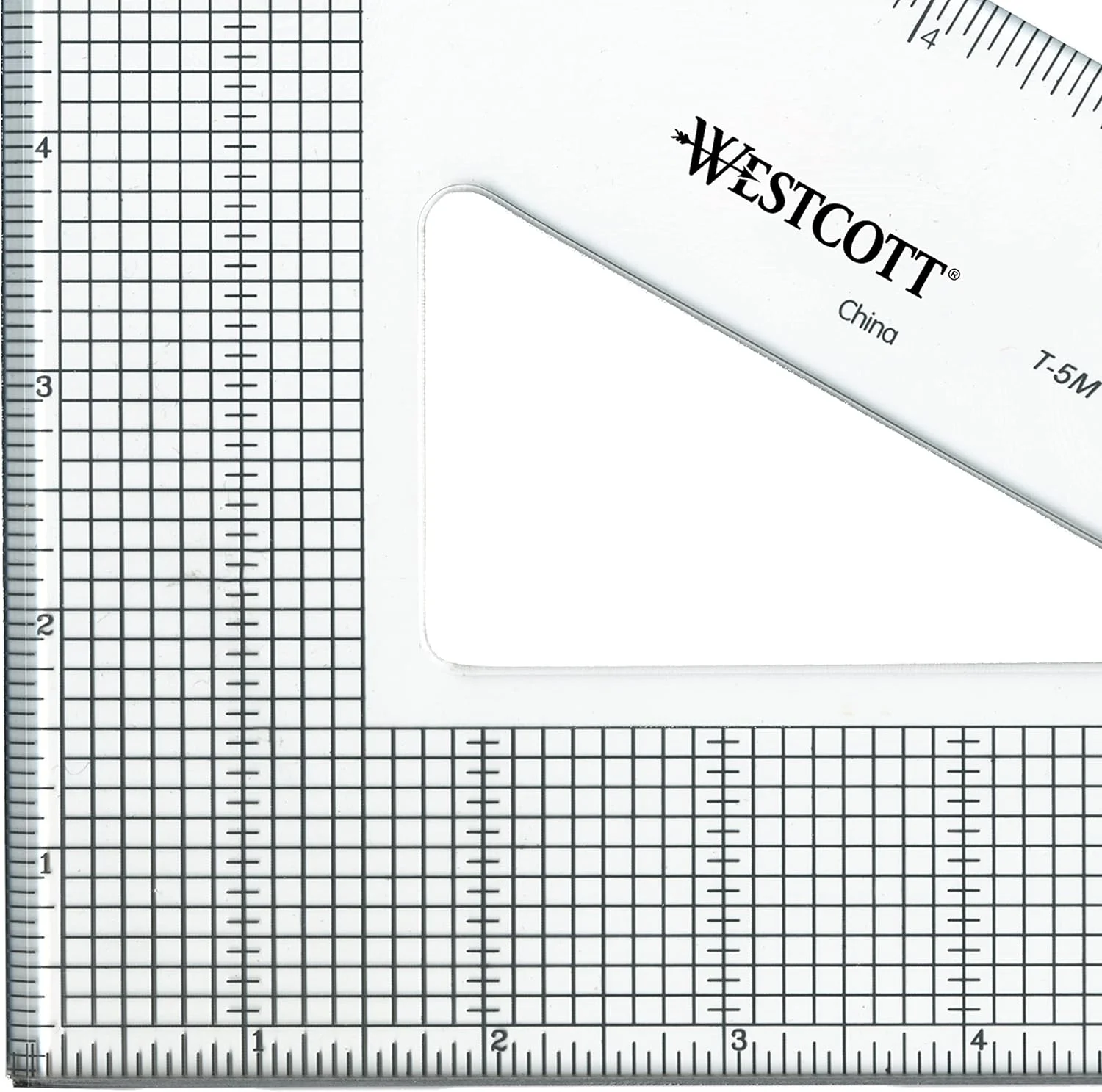 گونیا مثلثی وست‌کات، 30/60 درجه، شفاف، 12 اینچ (T-5M)