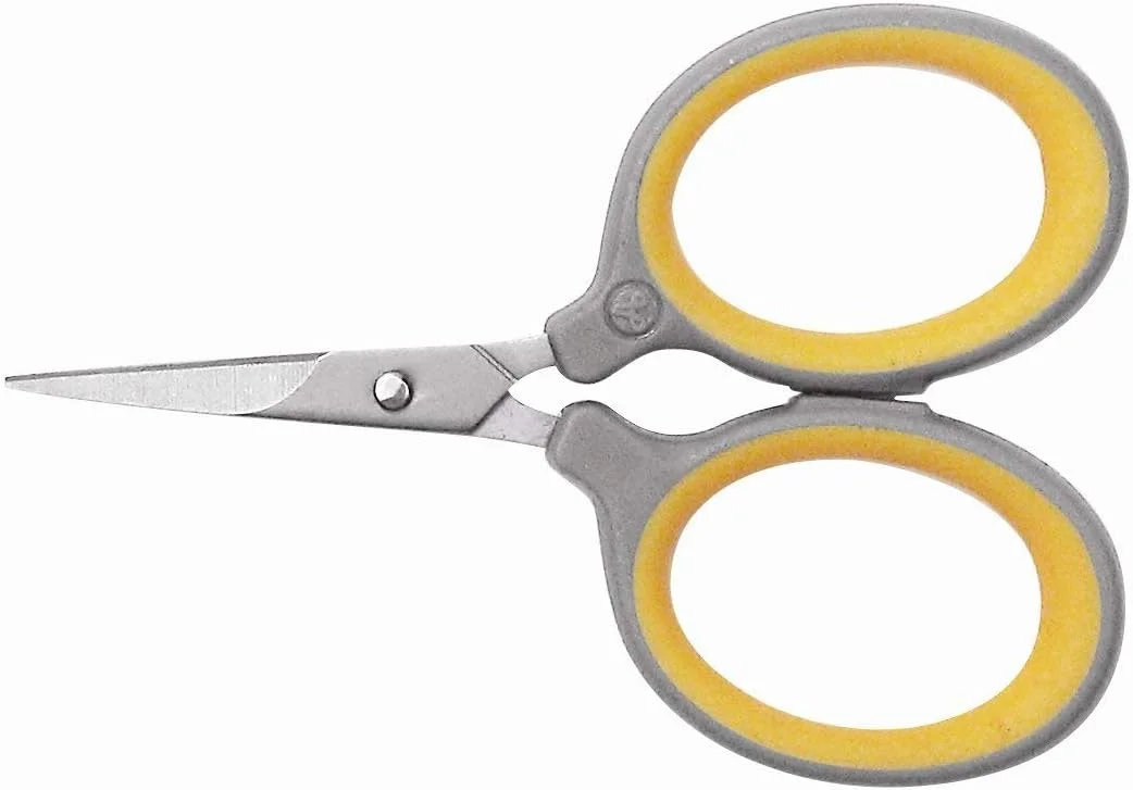 قیچی سوپر سافت گریپ وستکات با روکش تیتانیوم نیترید، خاکستری/زرد، 4 اینچ