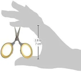 قیچی سوپر سافت گریپ وستکات با روکش تیتانیوم نیترید، خاکستری/زرد، 4 اینچ قیچی سوپر سافت گریپ وستکات با روکش تیتانیوم نیترید، خاکستری/زرد، 4 اینچ