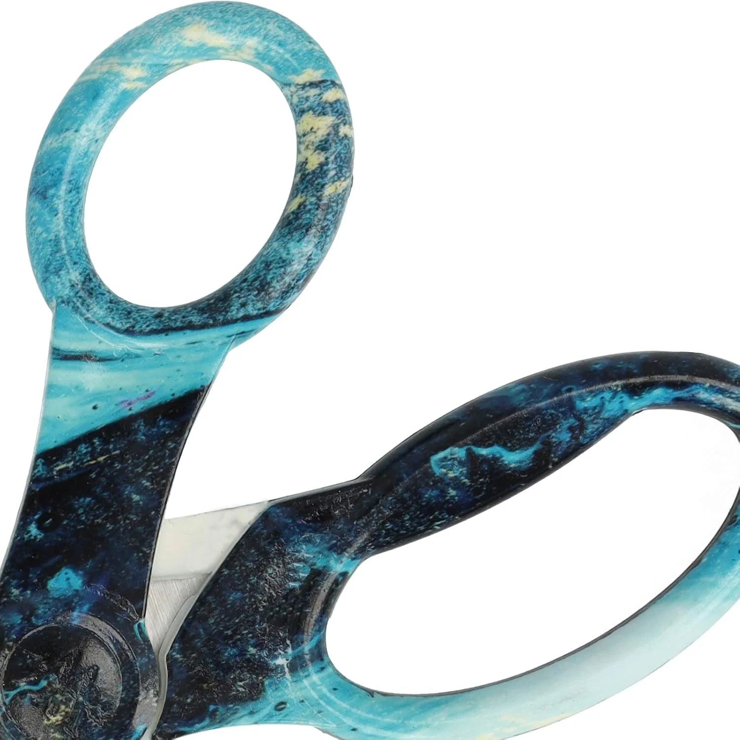 قیچی یونیورسال وستکات با طرح سنگ مرمر و هنر ریختن، تیغه های استیل ضد زنگ و دسته های پلاستیکی، 8 اینچ، فیروزه ای، E-38081 آبی قیچی یونیورسال وستکات با طرح سنگ مرمر و هنر ریختن، تیغه های استیل ضد زنگ و دسته های پلاستیکی، 8 اینچ، فیروزه ای، E-38081 آبی